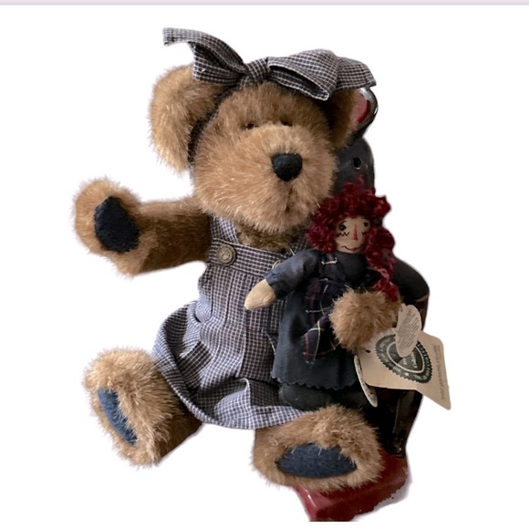 90s Boyds Bears Collection LTD Sally Quignappel & Annie Boyds & Friend  size 10" - Picture 14 of 17